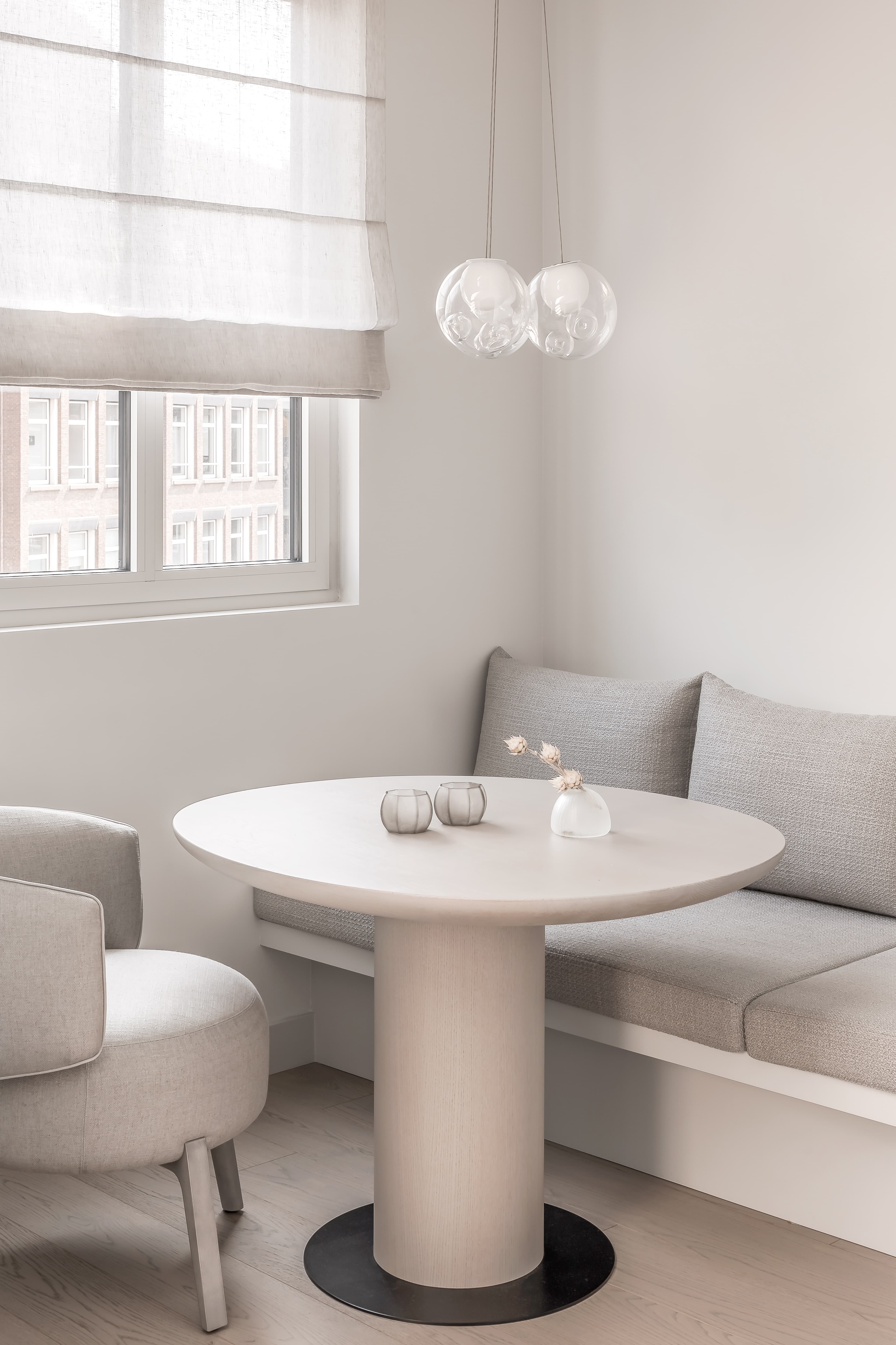 Amsterdam dining nook and kitchen area