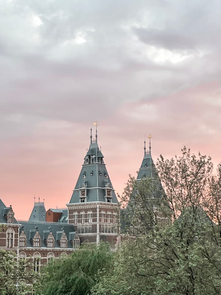 View toward the Rijksmuseum from the apartment