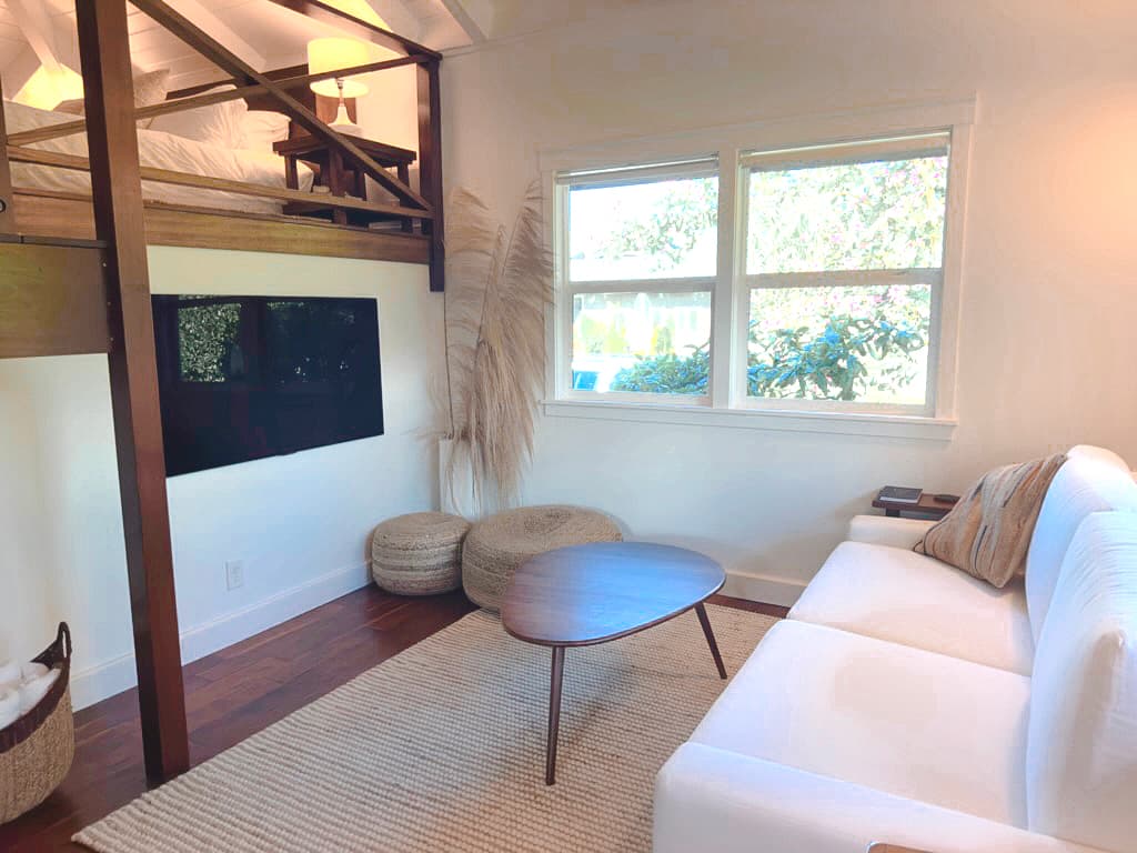 Hanalei ohana guest house living space